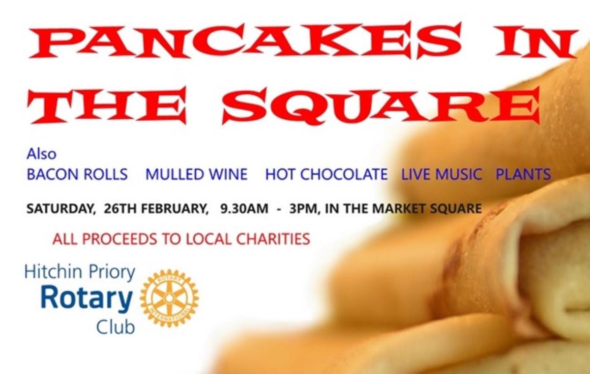 Pancakes Day Hitchin Priory Rotary Club